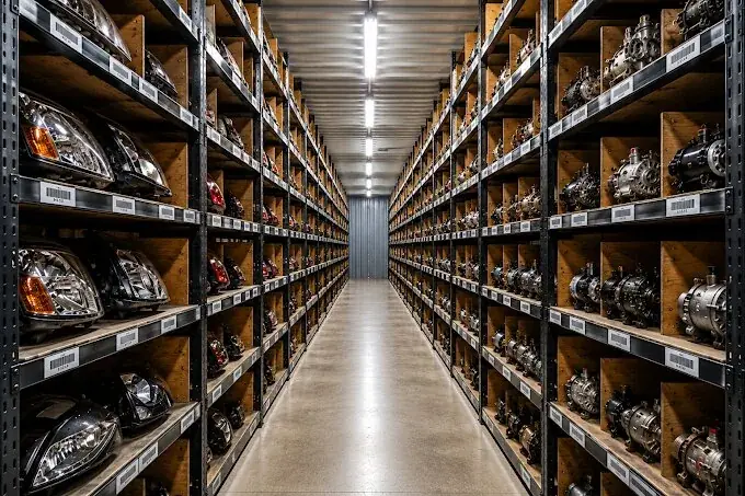 PAT organized used auto parts inventory